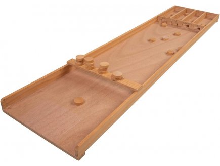 Billard hollandais en bois 120 cm + 20 palets - Shuffleboard - Jeu d'adresse G�ant, Kermesse, Animation