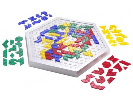 Blokus trigon - pieces triangulaires - Mattel games - r1985 - jeu de societe strategie