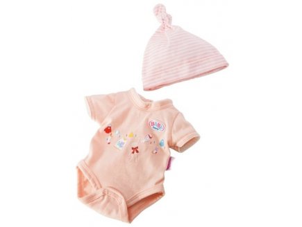 BODY IMPRIME + BONNET RAYE POUPON 43 CM BABY BORN - ZAPF CREATION (01)