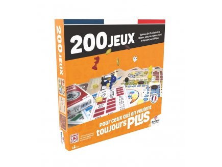 BOITE 200 JEUX POUR TOUS : CARTES, PIONS, PLATEAU - GRANDS CLASSIQUES, FAMILLE - DUCALE - ‎10028743