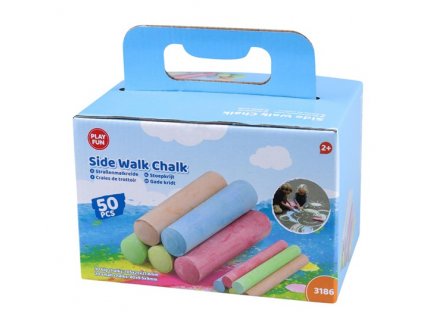 Boîte 50 craies de trottoir et tableau, couleurs - 30 Grosses craies XL, 20 craies S - Jeu créatif, Ecole, Extérieur