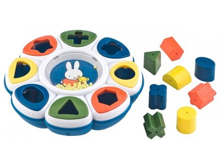 BOITE CARROUSEL DES FORMES MIFFY 8 BLOCS MULTICOLORE - TRIEUR DE FORMES BEBE