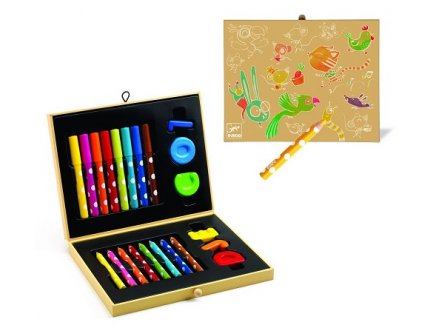 Boite de couleurs pour les petits - Djeco - dj09010 - mallette coloriage, dessin