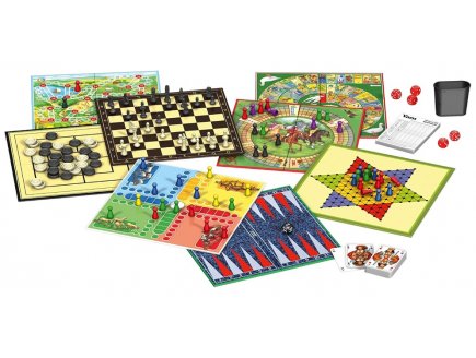 Boite de jeux grands classiques - multi jeux en famille - Schmidt - 88211 - jeux de societe