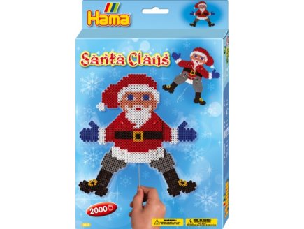 BOITE PERLES A REPASSER PERE NOEL ANIME - HAMA MIDI - 3422 - JEU CREATIF