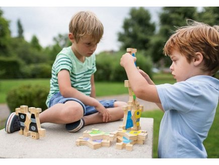 BONHOMMES A EMPILER EN BOIS - JEU ACROBATES EQUILIBRISTES - PLEIN AIR
