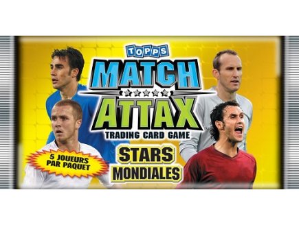 BOOSTER MATCH ATTAX WORLD STARS FOOTBALL - CARTES A COLLECTIONNER