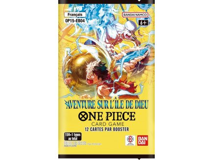Booster One Piece Card Game : OP15-EB04 - Aventure sur l'�le de Dieu - Cartes � collectionner Fran�aise