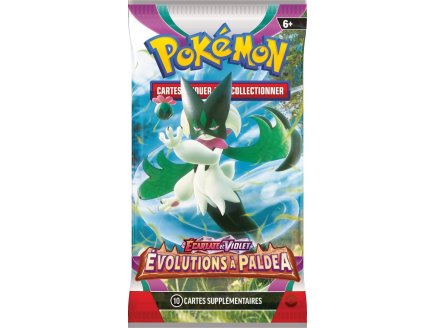 Booster Pokémon EV02 - Ecarlate et Violet : Evolutions à Paldea - Asmodee - cartes a collectionner Française