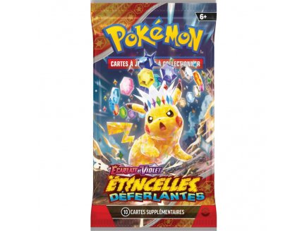 Booster Pokémon EV08 - Ecarlate et Violet : Étincelles Déferlantes - Asmodee - cartes a collectionner Française