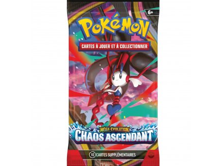 Booster Pokémon Méga-Évolution ME04 - Chaos Ascendant - Asmodee - cartes a collectionner Française