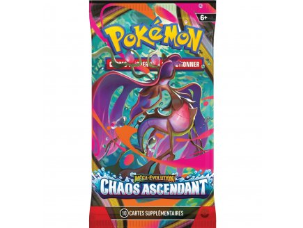 Booster Pokémon Méga-Évolution ME04 - Chaos Ascendant - Asmodee - cartes a collectionner Française