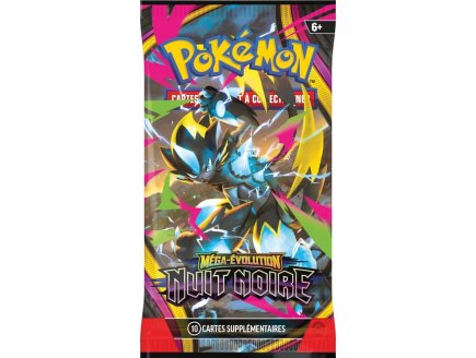 Booster Pokémon Méga-Évolution ME05 - Nuit Noire - Asmodee - cartes a collectionner Française