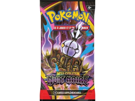 Booster Pokémon Méga-Évolution ME05 - Nuit Noire - Asmodee - cartes a collectionner Française