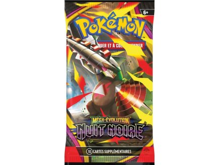 Booster Pokémon Méga-Évolution ME05 - Nuit Noire - Asmodee - cartes a collectionner Française