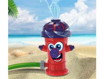 Bouche d'incendie arroseur rotatif 22 cm - jeu d'eau jardin exterieur - jouet plein air