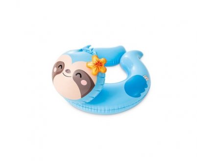 BOUEE GONFLABLE TETE D'ANIMAL PARESSEUX 58 X 55 CM - INTEX - JEU PISCINE ENFANT