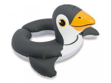 BOUEE GONFLABLE TETE D'ANIMAL PINGOUIN - INTEX - 59220 - JEU D'EAU