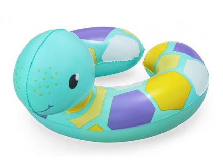 BOUEE GONFLABLE TETE D'ANIMAL TORTUE 50 X 52 CM - BESTWAY - JEU PISCINE ENFANT