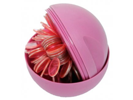 Boule de loto magnetique numerotee rose + 100 pions de loto - ramasse pions - Lotoquine