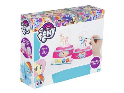 BOULES A NEIGE A PEINDRE RAINBOW DASH & FLUTTERSHY - MY LITTLE PONY