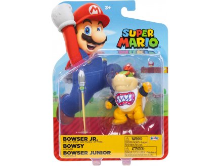 Bowser Jr. avec pinceau : Figurine Super Mario 8 cm - Personnage
