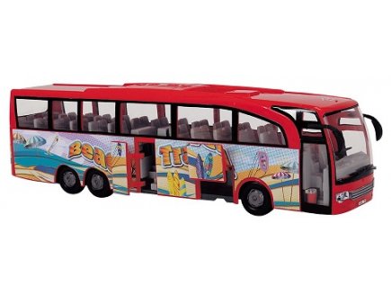 BUS DE TOURISME BEACH TRAVEL 30 CM - DICKIE TOYS - AUTOCAR VOYAGE