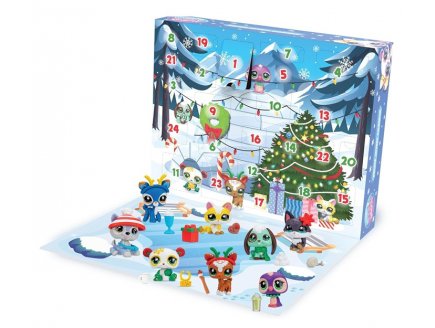 Calendrier de l'avent Deluxe Littlest Petshop - Figurines animaux, accessoires - Bandai - Nol 2025