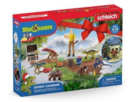 CALENDRIER DE L'AVENT DINOSAURES NOEL 2023 - SCHLEICH - 98984 - FIGURINES JURASSIC