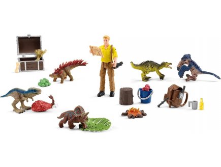 Calendrier de l'avent dinosaures noel 2023 - schleich - 98984 - figurines jurassic