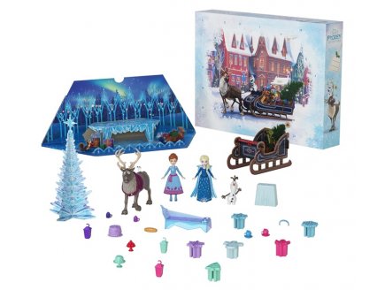 Calendrier de l'Avent Disney Reine des Neiges - Frozen - Mattel - HWX20 - Mini Figurines, Accessoires de Jeu