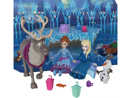 Calendrier de l'Avent Disney Reine des Neiges - Frozen - Mattel - HWX20 - Mini Figurines, Accessoires de Jeu
