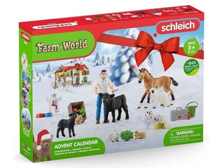 CALENDRIER DE L'AVENT FARM WORLD FERME - SCHLEICH - 98643 - FIGURINES ANIMAUX