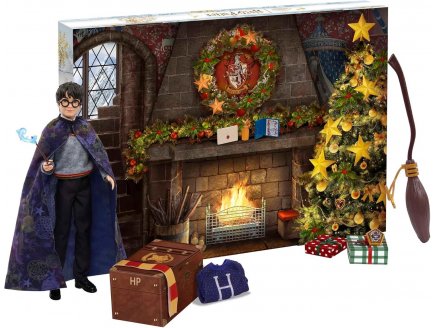 CALENDRIER DE L'AVENT HARRY POTTER GRYFFONDOR : 1 POUPEE MANNEQUIN - 24 SUPRISES - MATTEL - HND80