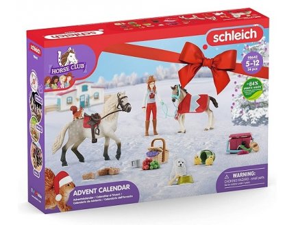 CALENDRIER DE L'AVENT HORSE CLUB NOEL 2022 - SCHLEICH - 98642 - FIGURINE CHEVAUX