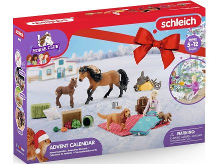 CALENDRIER DE L'AVENT HORSE CLUB NOEL 2023 - SCHLEICH - 98982 - FIGURINE CHEVAUX