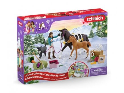 Calendrier de l'Avent Horse Club Noël 2024 - Chevaux - Schleich - 99092 - Figurines, Accessoires