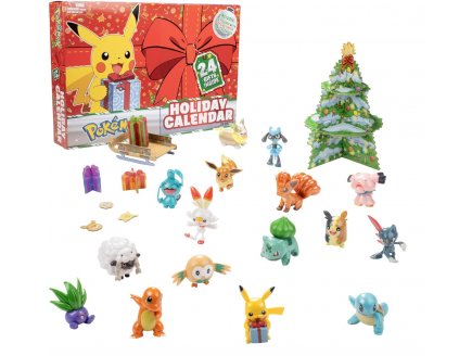Calendrier de l'avent pokemon : 24 cadeaux : 16 Figurines et 8 Accessoires - Noël