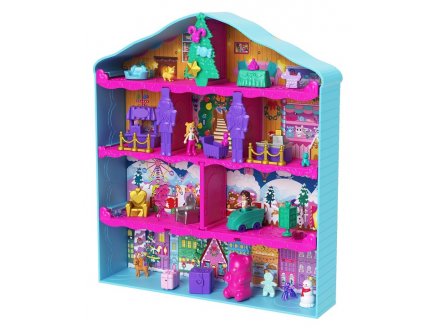 Calendrier de l'Avent Polly Pocket nol 2024 - Maison, poupes, accessoires - Mattel - HWP33