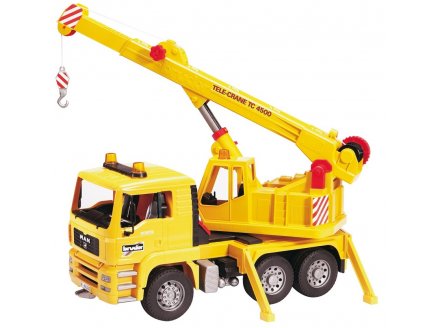 CAMION GRUE MAN - BRUDER - 02754 - VEHICULE DE CHANTIER