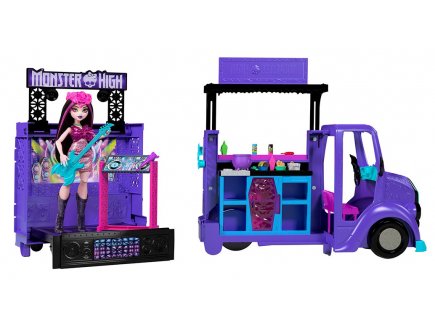 Camion Restaurant musical 2 en 1 Monster High - Tour Bus Rock - Mattel - HXH83 - Vehicule