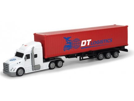 CAMION SEMI-REMORQUE PORTE-CONTAINER 42 CM - DICKIE TOYS - 203747001A