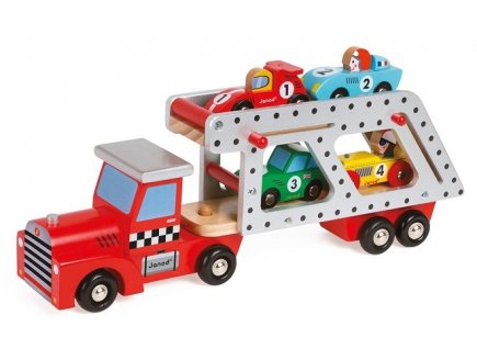 CAMION TRANSPORTEUR 4 VOITURES STORY RACING - JANOD - 08572