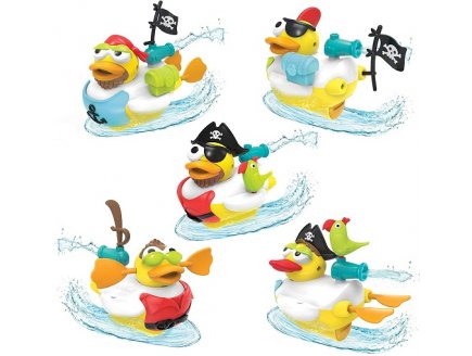 Canard pirate de bain 15 accessoires - yookidoo - 40170 - jouet de bain