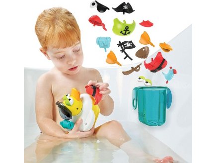 Canard pirate de bain 15 accessoires - yookidoo - 40170 - jouet de bain
