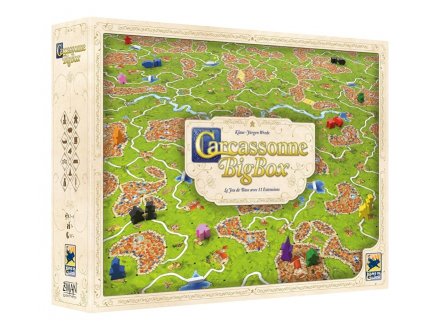 Carcassonne Big Box - Jeu de Base + 11 extensions - Coffret initiation - Jeu de société