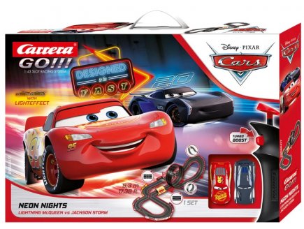 Carrera Go - Circuit Disney Pixar Cars Neon Nights - McQueen vs Jackson Storm - Voitures - 62477
