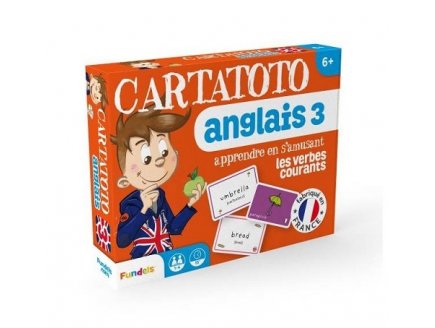 CARTATOTO ANGLAIS LES VERBES COURANTS 110 CARTES - FRANCE CARTES - JEU EDUCATIF