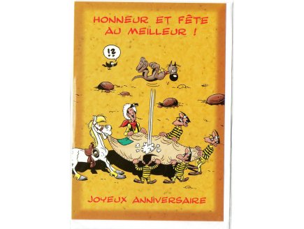 CARTE D'ANNIVERSAIRE LUCKY LUKE ET LES DALTONS (11)