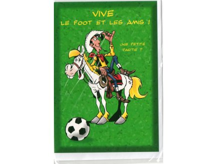 CARTE ENFANT FOOTBALL / LUCKY LUKE (26)